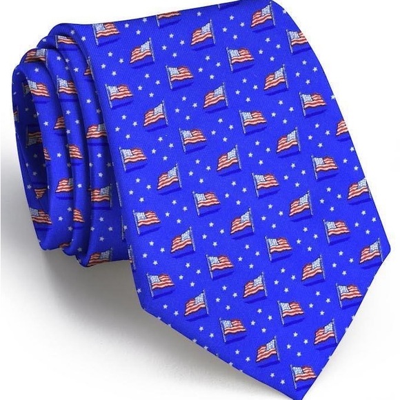 Bird Dog Bay American Flag Tie
